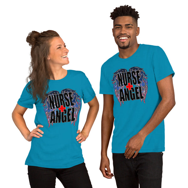 PREMIUM SHORT-SLEEVE UNISEX T-SHIRT NURSE ANGEL 2