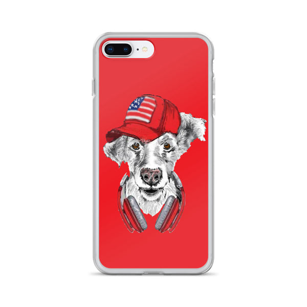 iPhone Case DJ Dog Red