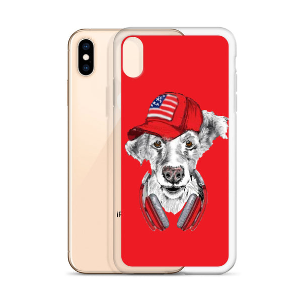 iPhone Case DJ Dog Red