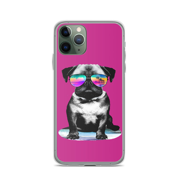 iPhone Case Cool Dog  Purple