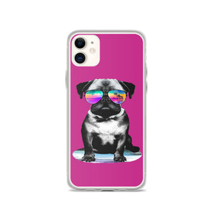 iPhone Case Cool Dog  Purple