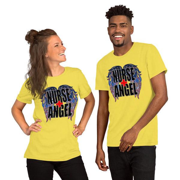 PREMIUM SHORT-SLEEVE UNISEX T-SHIRT NURSE ANGEL 2