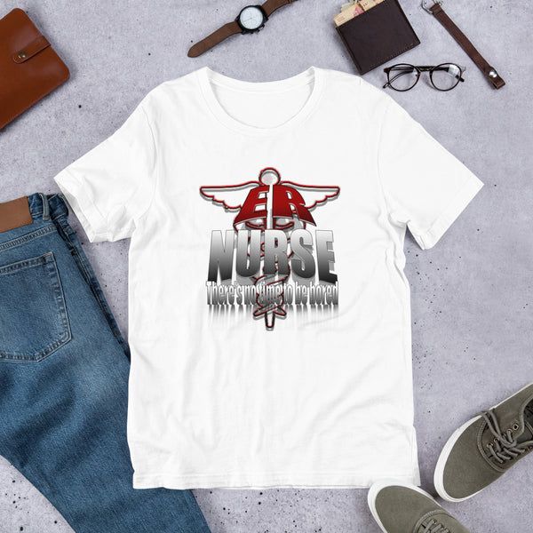 PREMIUM SHORT-SLEEVE UNISEX T-SHIRT ER NURSE NO TIME TO BE BORED