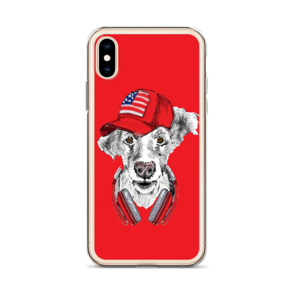 iPhone Case DJ Dog Red