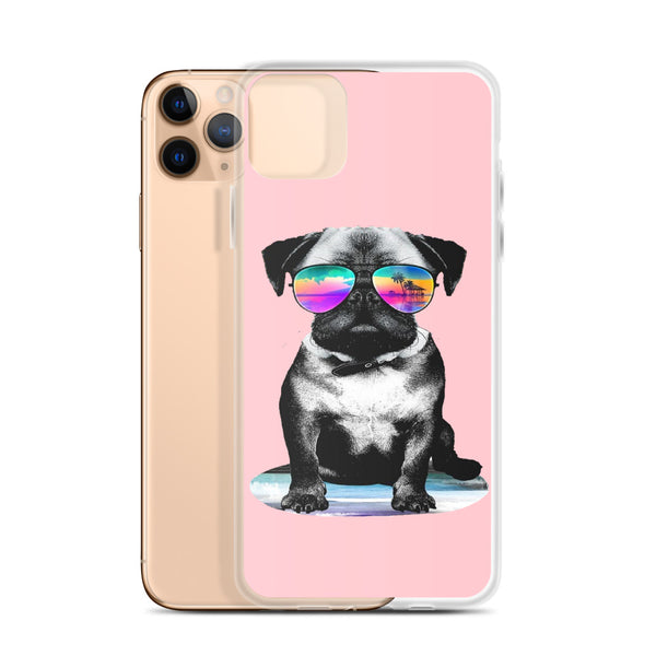 iPhone Case Cool Dog Pink