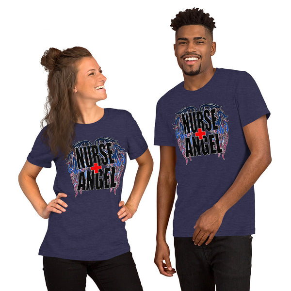 PREMIUM SHORT-SLEEVE UNISEX T-SHIRT NURSE ANGEL 2