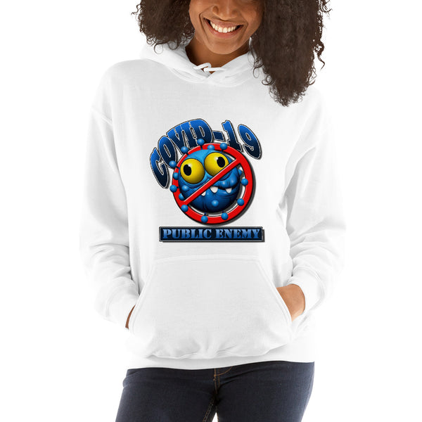 UNISEX HOODIES COVID 19 PUBLIC ENEMY