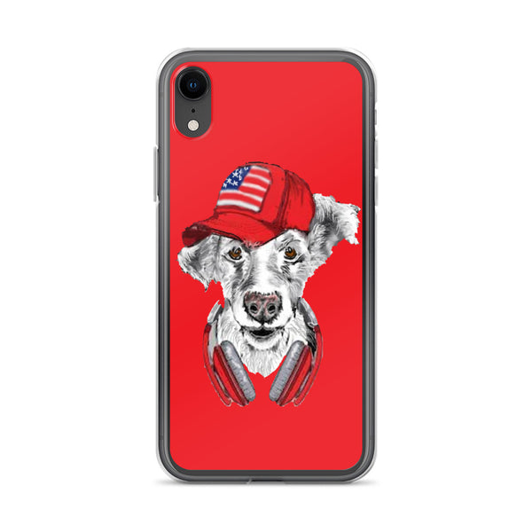 iPhone Case DJ Dog Red