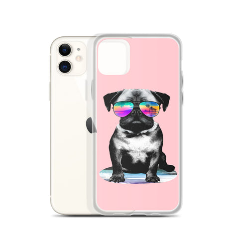 iPhone Case Cool Dog Pink