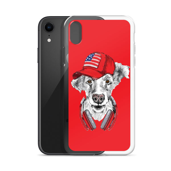 iPhone Case DJ Dog Red