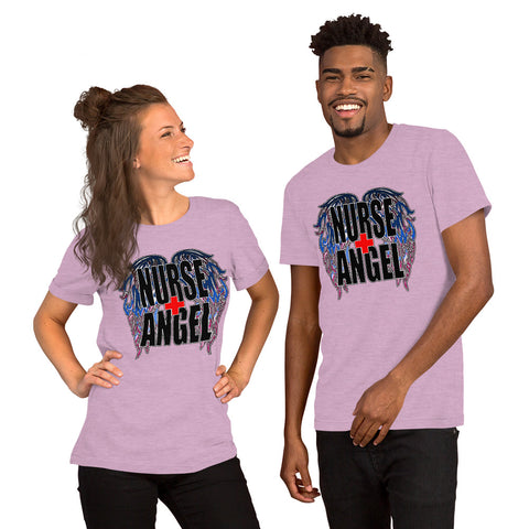 PREMIUM SHORT-SLEEVE UNISEX T-SHIRT NURSE ANGEL 2