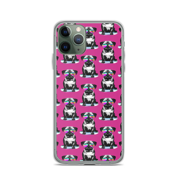 iPhone Case Cool Dogs Purple