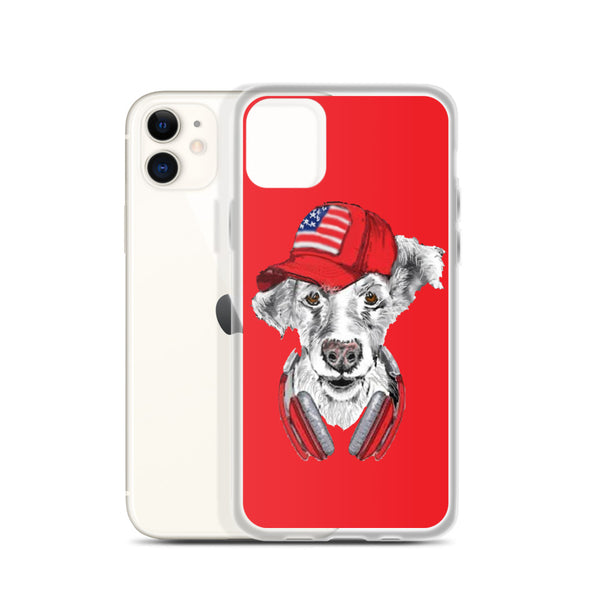 iPhone Case DJ Dog Red