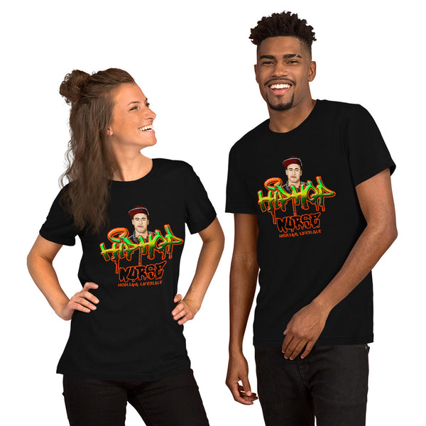 PREMIUM SHORT-SLEEVE UNISEX T-SHIRT HIP HOP NURSE HEALTH LIFESTYLE