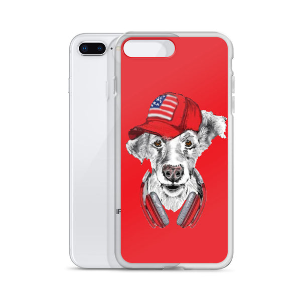 iPhone Case DJ Dog Red