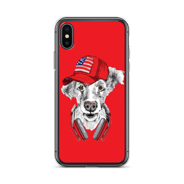 iPhone Case DJ Dog Red