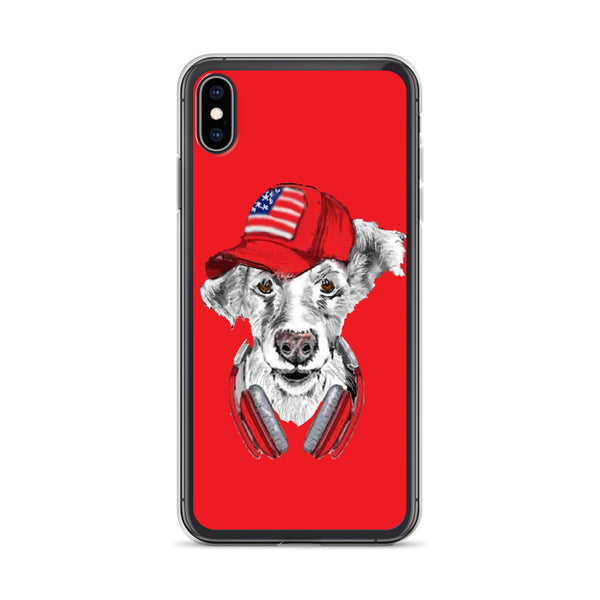 iPhone Case DJ Dog Red