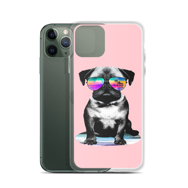 iPhone Case Cool Dog Pink