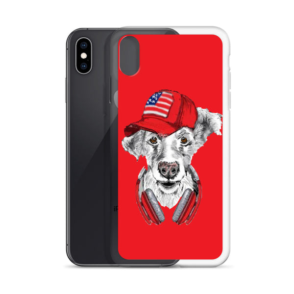 iPhone Case DJ Dog Red