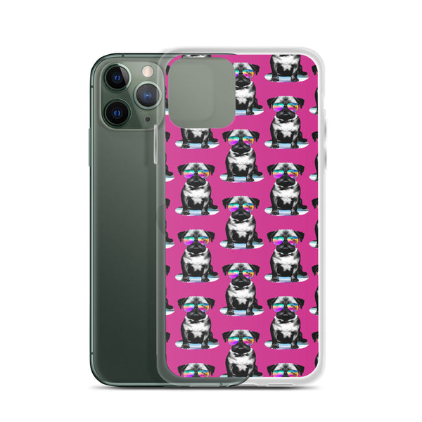 iPhone Case Cool Dogs Purple