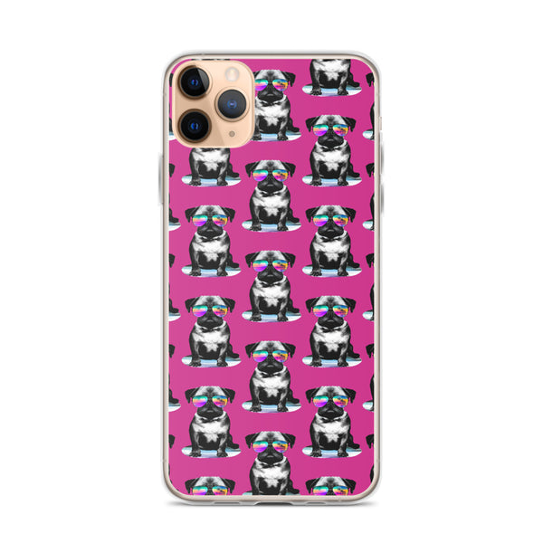 iPhone Case Cool Dogs Purple