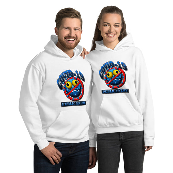 UNISEX HOODIES COVID 19 PUBLIC ENEMY