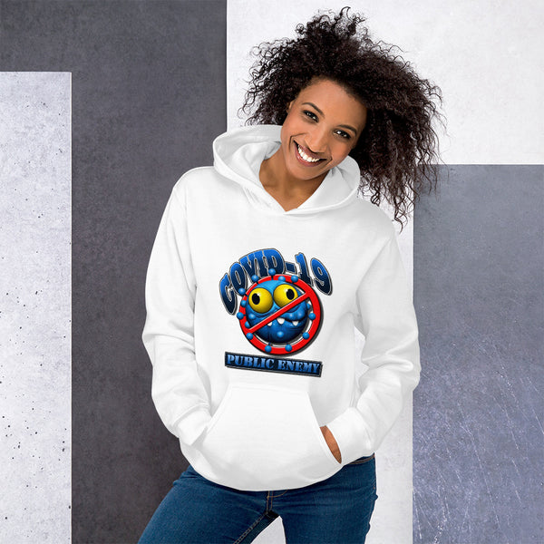 UNISEX HOODIES COVID 19 PUBLIC ENEMY