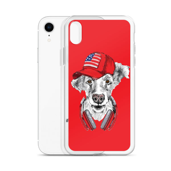 iPhone Case DJ Dog Red