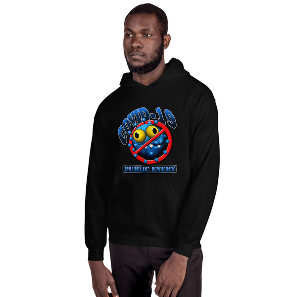 UNISEX HOODIES COVID 19 PUBLIC ENEMY