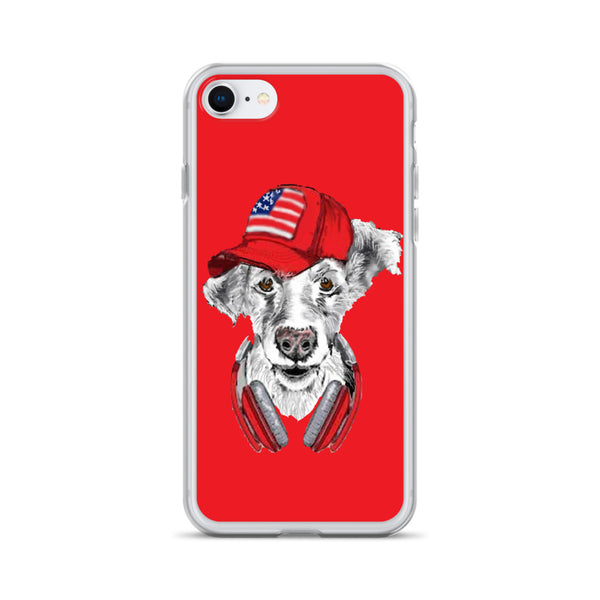 iPhone Case DJ Dog Red