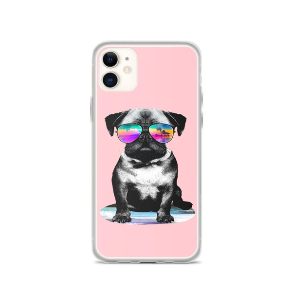 iPhone Case Cool Dog Pink