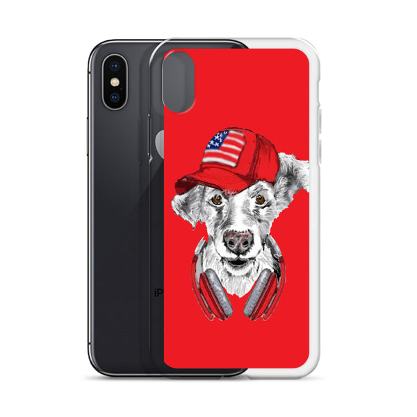 iPhone Case DJ Dog Red