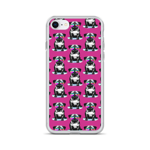 iPhone Case Cool Dogs Purple