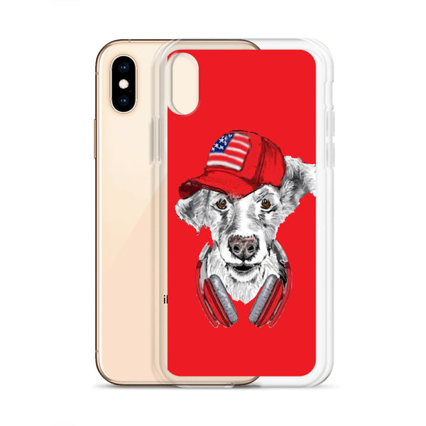 iPhone Case DJ Dog Red