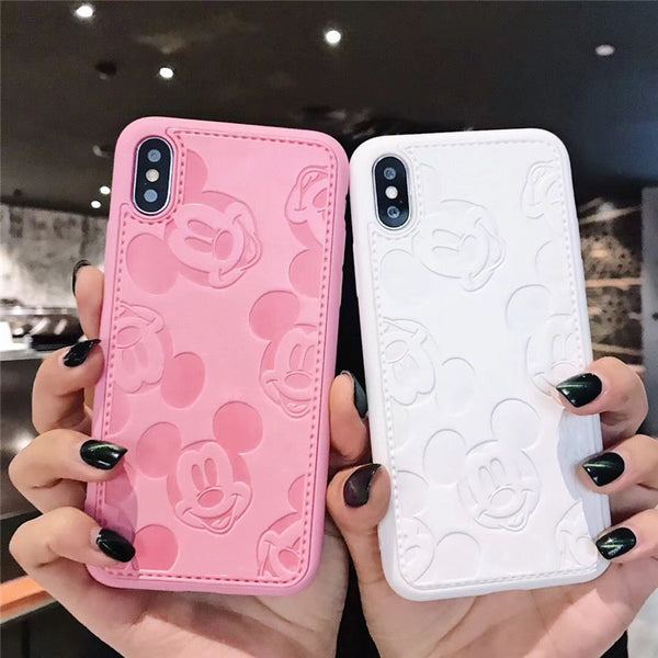 (B2G4) Cute Cartoon 3D Leather IPhone Case - 123