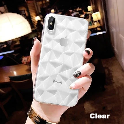 (B2G4) 3D Diamond Texture  IPhone Case - 112