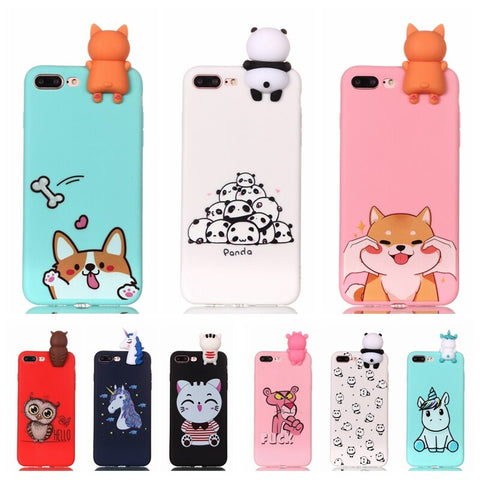 (B2G4) Animal Cartoon IPhone Case - 116