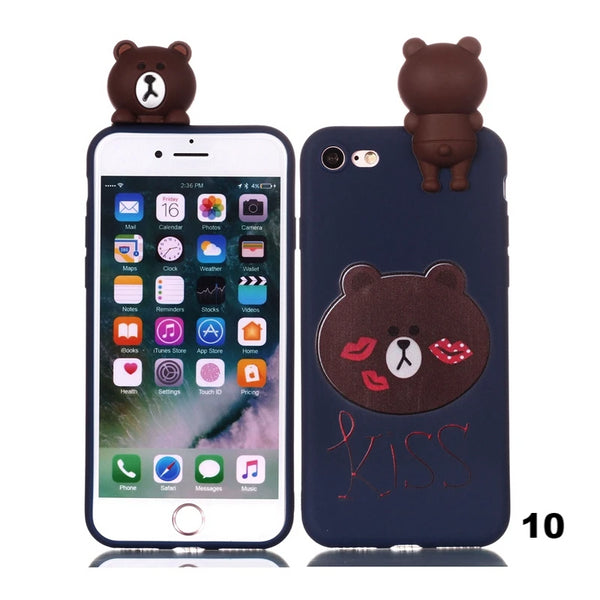 (B2G4) Animal Cartoon IPhone Case - 116