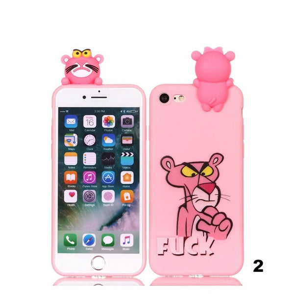 (B2G4) Animal Cartoon IPhone Case - 116