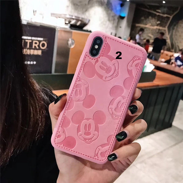 (B2G4) Cute Cartoon 3D Leather IPhone Case - 123