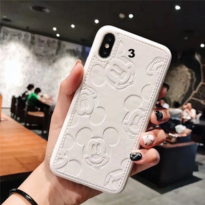 (B2G4) Cute Cartoon 3D Leather IPhone Case - 123