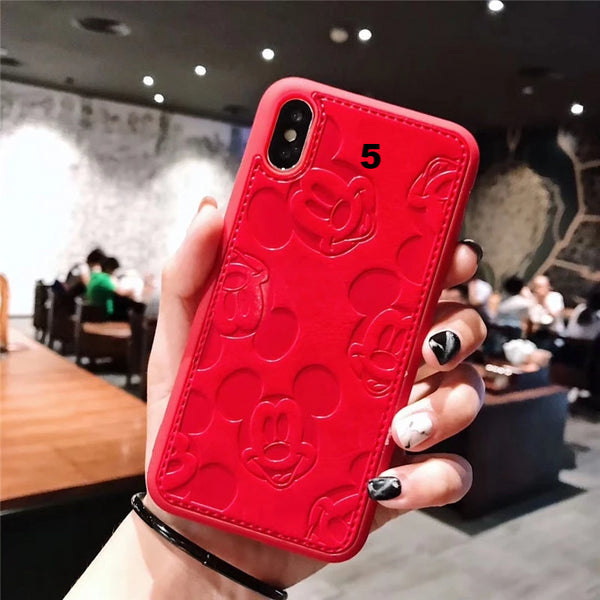 (B2G4) Cute Cartoon 3D Leather IPhone Case - 123