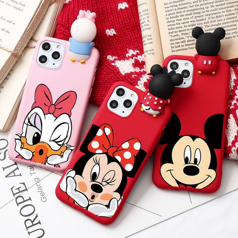 (B2G4) Cartoon Couple Silicone IPhone Case - 121