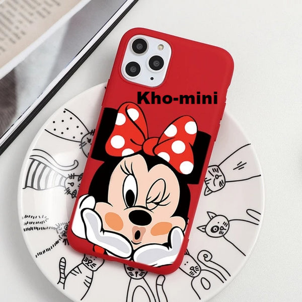 (B2G4) Cartoon Couple Silicone IPhone Case - 121