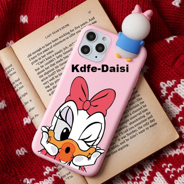 (B2G4) Cartoon Couple Silicone IPhone Case - 121