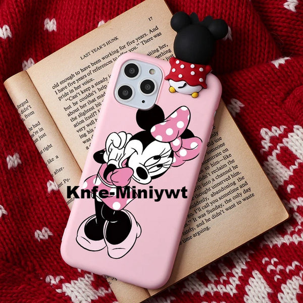 (B2G4) Cartoon Couple Silicone IPhone Case - 121