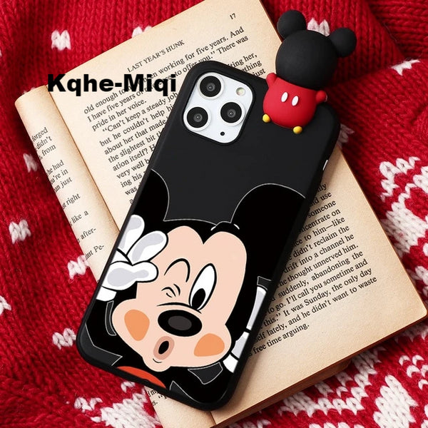 (B2G4) Cartoon Couple Silicone IPhone Case - 121