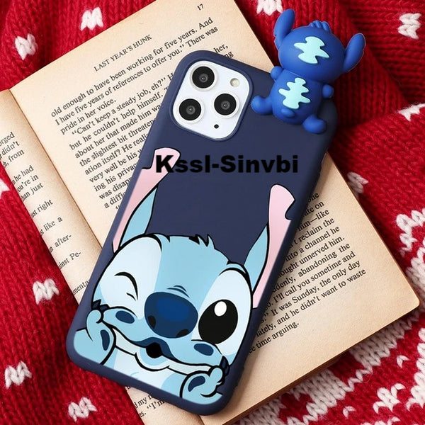 (B2G4) Cartoon Couple Silicone IPhone Case - 121