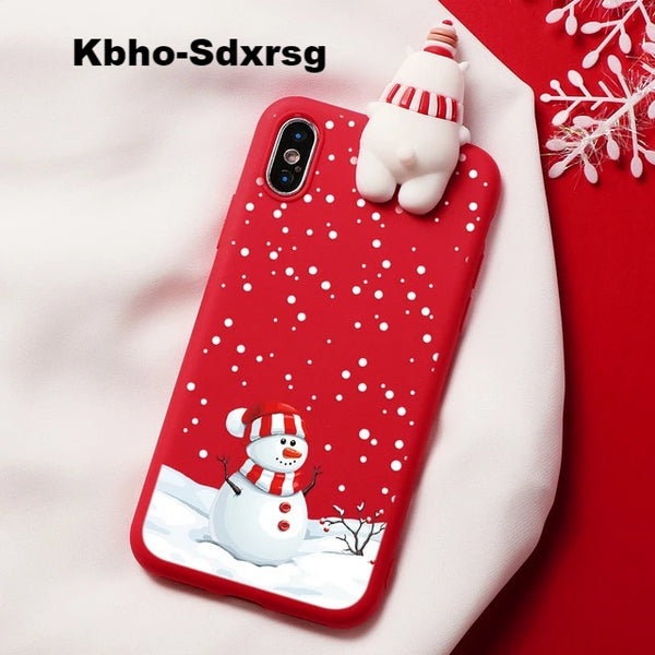 (B2G4) Cartoon Couple Silicone IPhone Case - 121