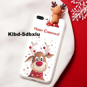 (B2G4) Cartoon Couple Silicone IPhone Case - 121